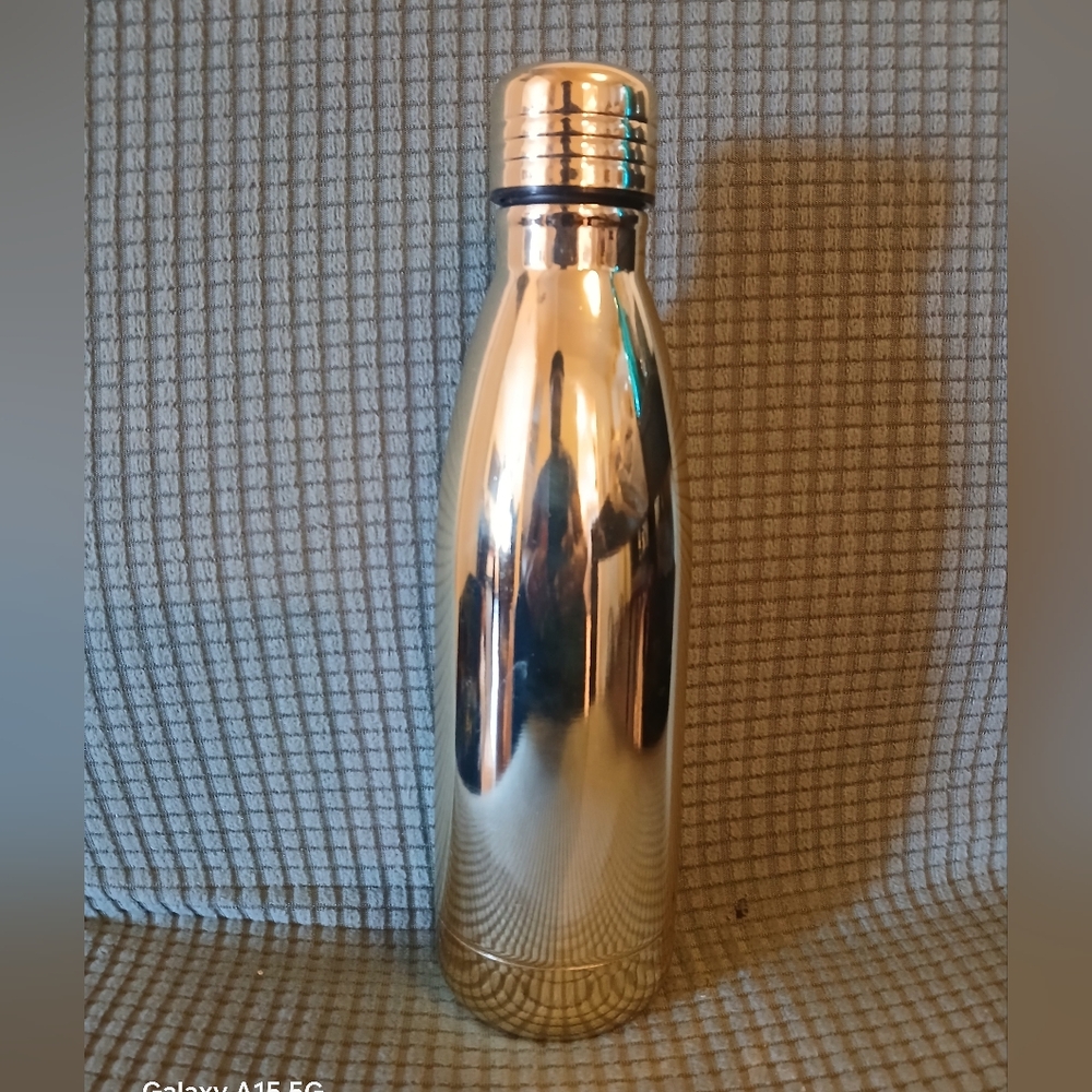 Gift Station Gold Stainless Steel Water Bottle 17 oz (011526F)